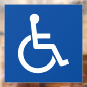 Invaliditeitshandicap rolstoelbordenknipelen raamsticker (Vel 2)