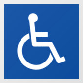 Invaliditeitshandicap rolstoelbordenknipelen raamsticker (Vel)