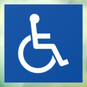 Invaliditeitshandicap rolstoelbordenknipelen raamsticker (Vel 3)