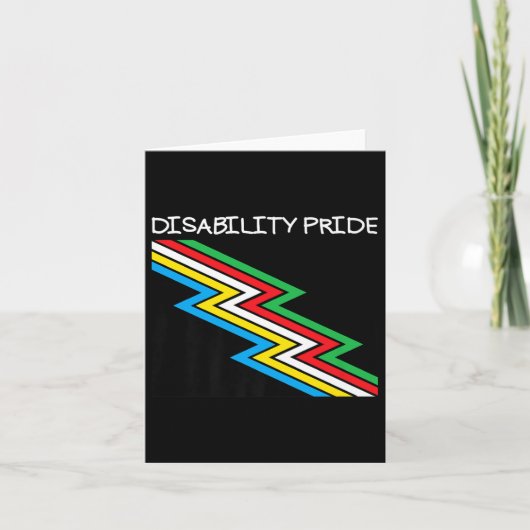 Invaliditeitsvlag Uitgeschakeld Pride Maand Invali Kaart (Voorkant)