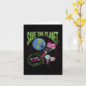 Invar Zim Earth Day Save the Planet, zodat ik kan  Kaart (Gele Bloem)