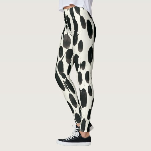 Invariabele I | Zwarte Waterverf 2 Leggings (Links)