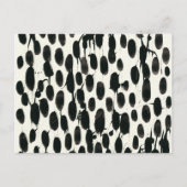 Invariabele I | Zwarte Waterverf Briefkaart (Voorkant)