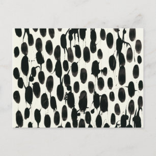 Invariabele I   Zwarte Waterverf Briefkaart