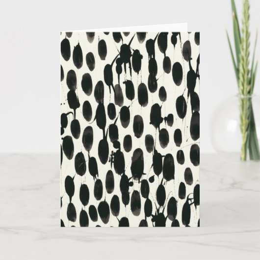 Invariabele I | Zwarte Waterverf Kaart (Voorkant)