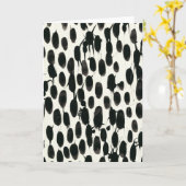 Invariabele I | Zwarte Waterverf Kaart (Gele Bloem)