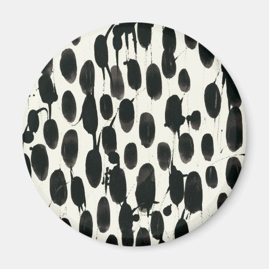 Invariabele I | Zwarte Waterverf Magneet (Voorkant)