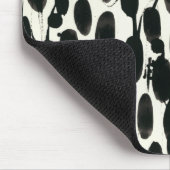 Invariabele I | Zwarte Waterverf Muismat (Hoek)