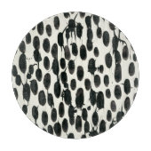 Invariabele I | Zwarte Waterverf Snijplank (Voorkant)