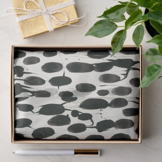 Invariabele I | Zwarte Waterverf Tissuepapier (Geschenk)