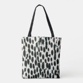 Invariabele I | Zwarte Waterverf Tote Bag (Achterkant)