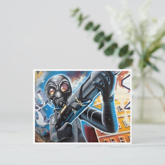 invasie briefkaart (Staand voorkant)