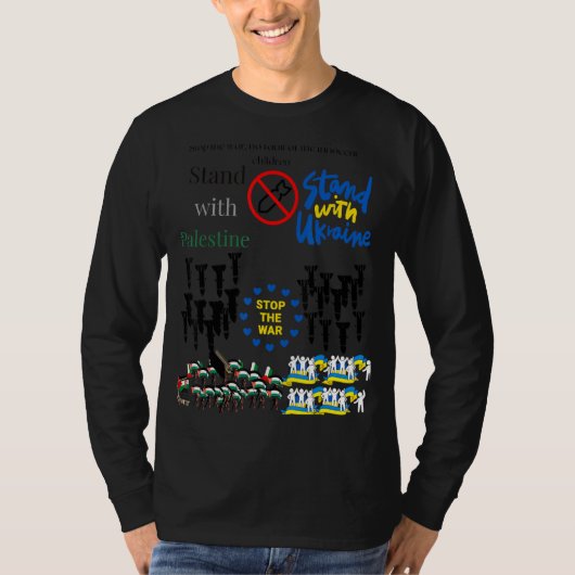 Invasie stoppen t-shirt (Voorkant)