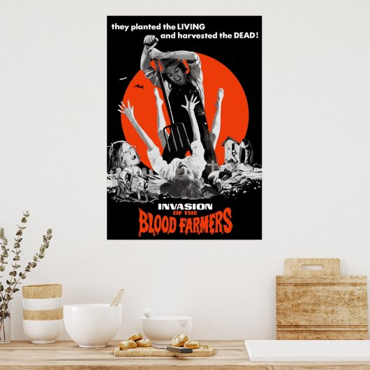 Invasie van de bloedboeren poster (Keuken)