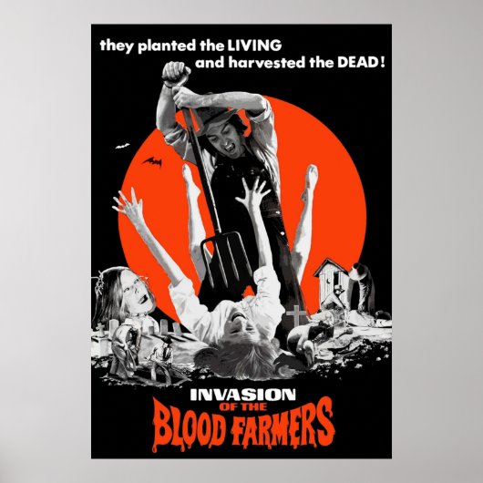Invasie van de bloedboeren poster (Voorkant)