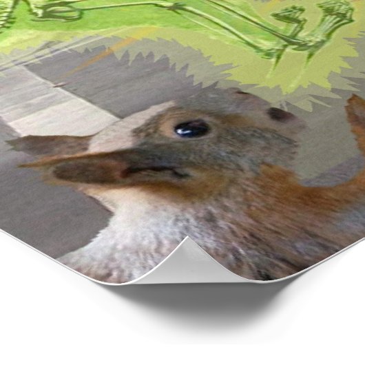 Invasie van de killer tomato Squirrels Poster (Hoek)