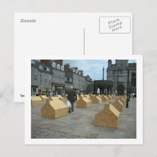 Invasie van de onteigening briefkaart (Voorkant / Achterkant)