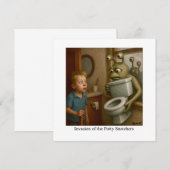 Invasie van de Potty Snatchers Kaart (Voorkant / Achterkant)