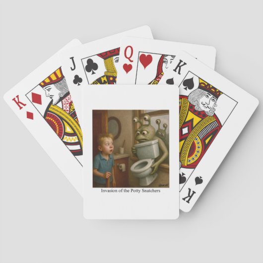 Invasie van de Potty Snatchers Pokerkaarten (Achterkant)
