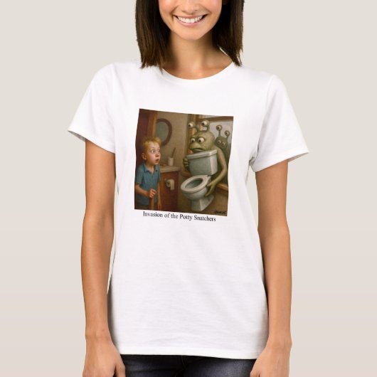 Invasie van de Potty Snatchers T-shirt (Voorkant)