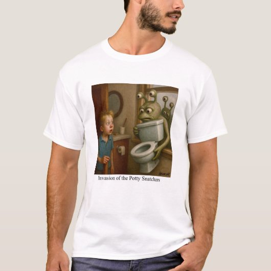 Invasie van de Potty Snatchers T-shirt (Voorkant)