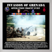 Invasie van Grenada-druk Poster (Voorkant)