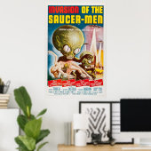 Invasie van het Saucer Man 1957 oorspronkelijke Vi Poster (Thuiskantoor)