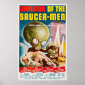 Invasie van het Saucer Man 1957 oorspronkelijke Vi Poster (Voorkant)