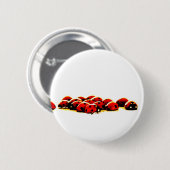 invasie van ladybug ronde button 5,7 cm (Voorkant /achterkant)