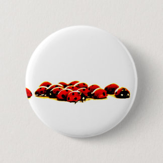 invasie van ladybug ronde button 5,7 cm