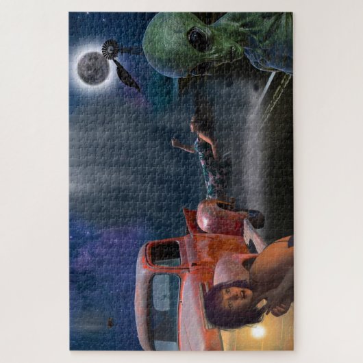 Invasie van vreemdelingen legpuzzel (Verticaal)