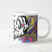 "Invasion" Abstracte kunst Grote Koffiekop (Rechts)