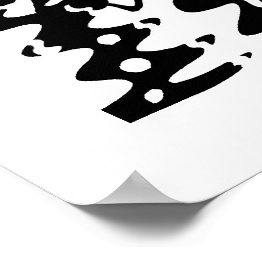 "Invasion" Abstracte kunst Poster (Hoek)