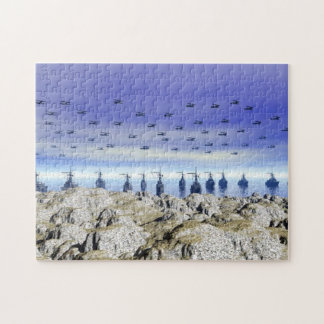 Invasion jigzaag Puzzle Legpuzzel