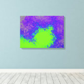 Invasion Of Green Canvas Afdruk (Insitu (Houten vloer))