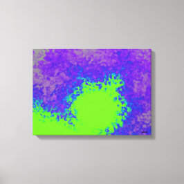 Invasion Of Green Canvas Afdruk