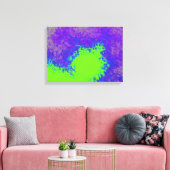 Invasion Of Green Canvas Afdruk (Insitu (Woonkamer))