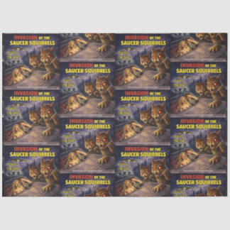 Invasion of the Saucer Squirrels Tissuepapier