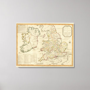 Invasions England, Ierland Canvas Afdruk