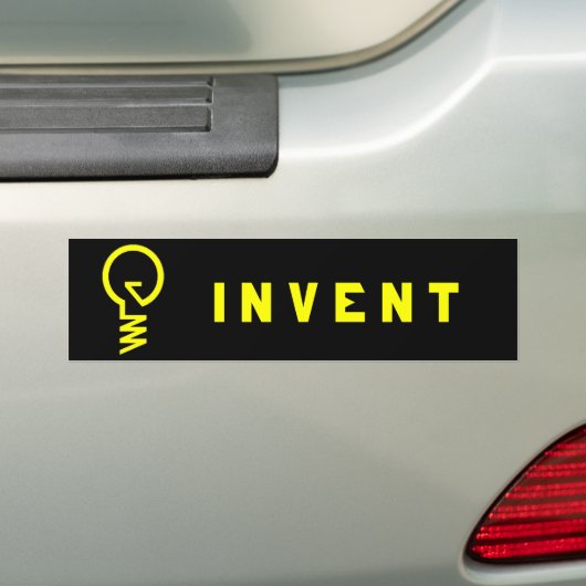 ''Invent''-Bumpersticker Bumpersticker (Op auto)