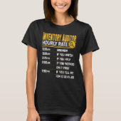 Inventaris accountant volgens uurtarief t-shirt (Voorkant)