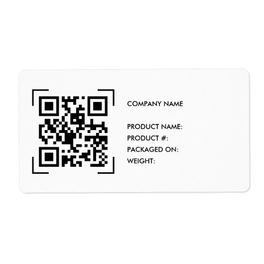 Inventaris QR-code scan | Bedrijfslogo label (Voorkant)