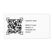 Inventaris QR-code scan | Zakelijk logo label (Voorkant)