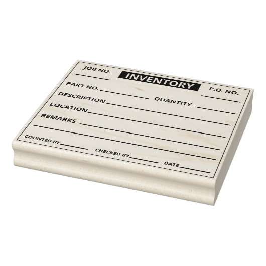 INVENTARISHOEVEELHEID LABEL VAN DE VOORRAAD RUBBERSTEMPEL (Stempel)