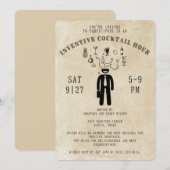 Inventieve Cocktail Uur Party Uitnodiging (Voorkant / Achterkant)