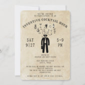 Inventieve Cocktail Uur Party Uitnodiging (Voorkant)