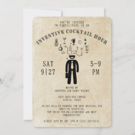 Inventieve Cocktail Uur Party Uitnodiging