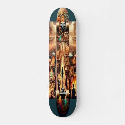 "Inventor's Revelry: Victoriaans Fair Skateboard D (Voorkant)