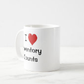 Inventory Counting Mok - Ik hou van Inventory Coun (Voorkant links)