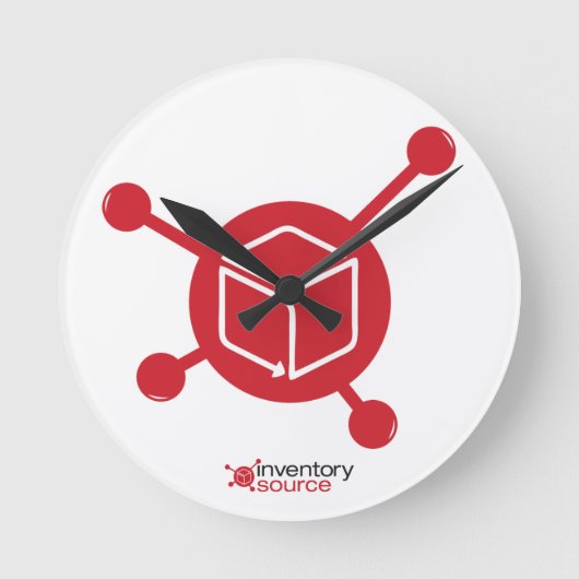 InventorySource.com Automated Inventory Clock Ronde Klok (Voorkant)